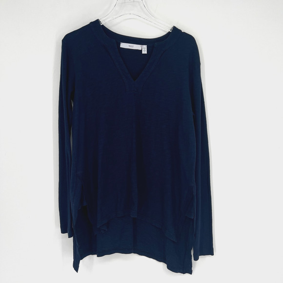 Wilt Top Womens S Blue T Shirt Tee Core Basic Staple Capsule Normcore V Neck - Picture 1 of 7